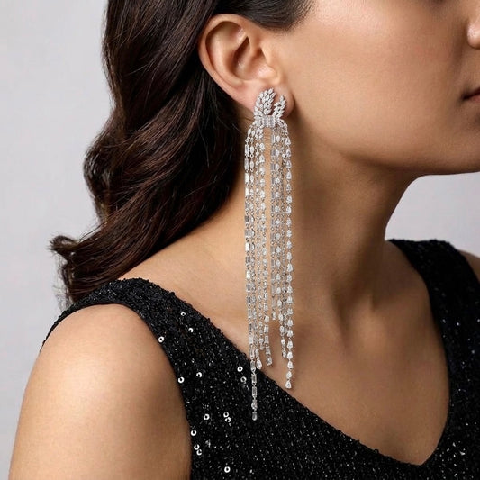 AD Raindrops Tassle Earring