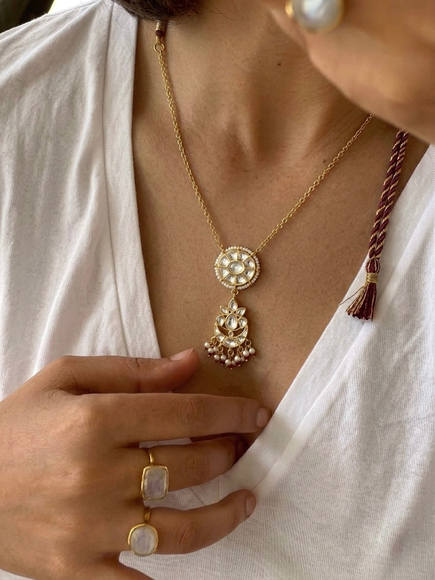 Chandrika Kundan Pendant Set