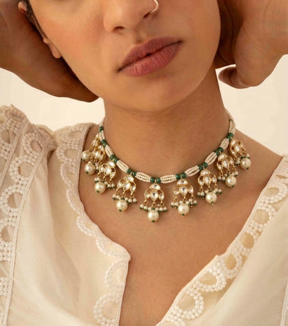 Sharanya Pachi Kundan Choker