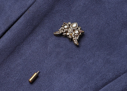 Maharaja Polki Lapel Pin