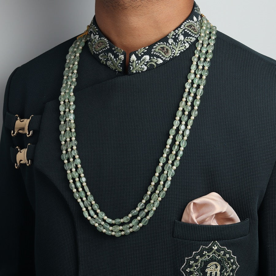 Mala in Mint and Pearls