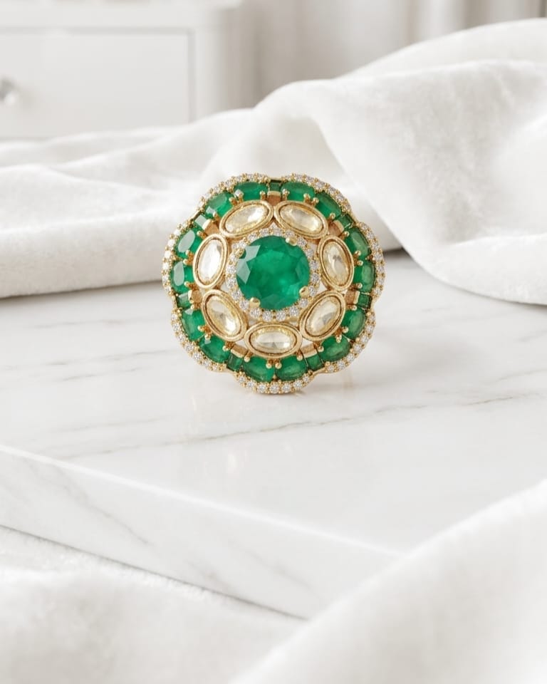 Polki rings for man 