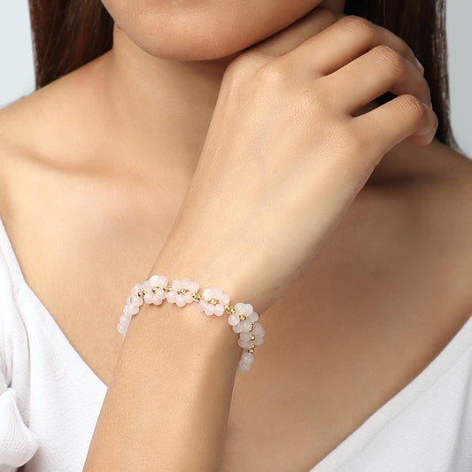 Stone Bracelet in White