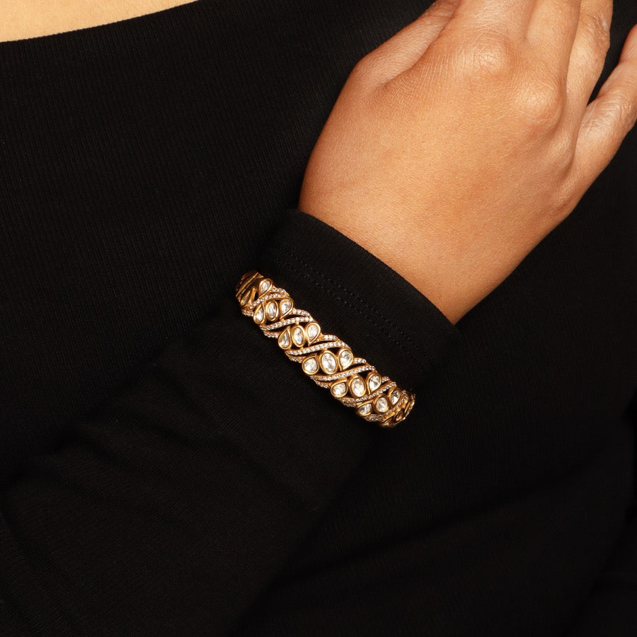 Anandi Openable Polki Bracelet