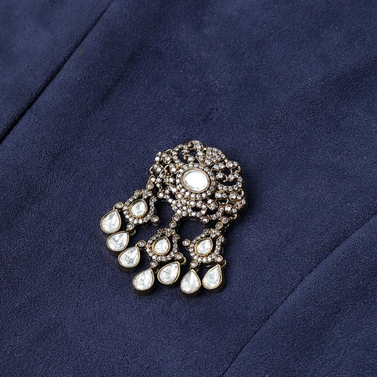 Polki Tassle Brooch