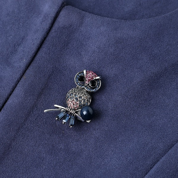 Owl in Blue Pearl