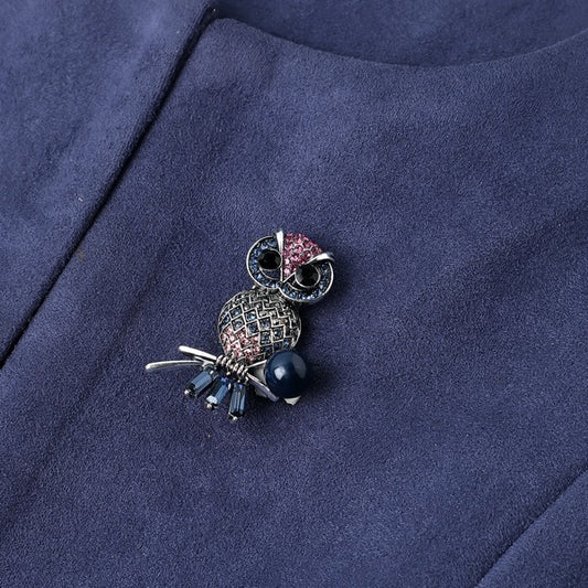 Owl in Blue Pearl