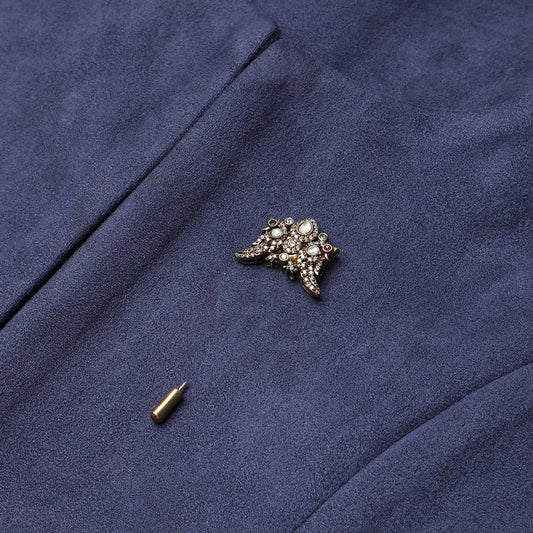 Maharaja Polki Lapel Pin