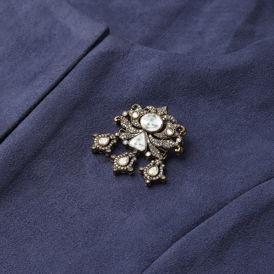 Vedic Polki Brooch