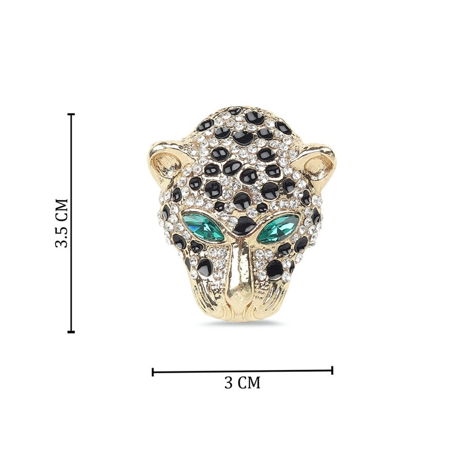 Jagaur in Emerald Doublet Stud