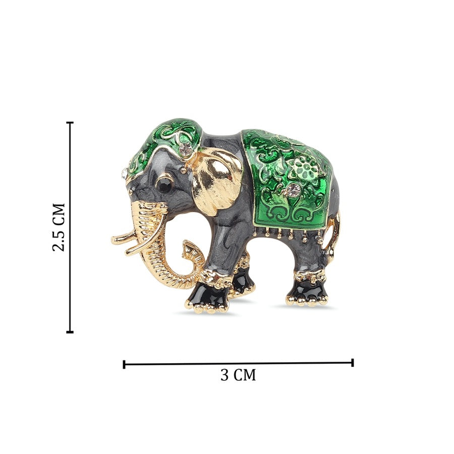 Ethnic Hathi with Green Stud