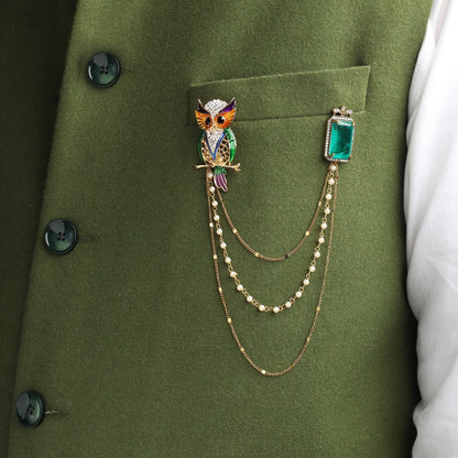 Multi Owl with Green Stud