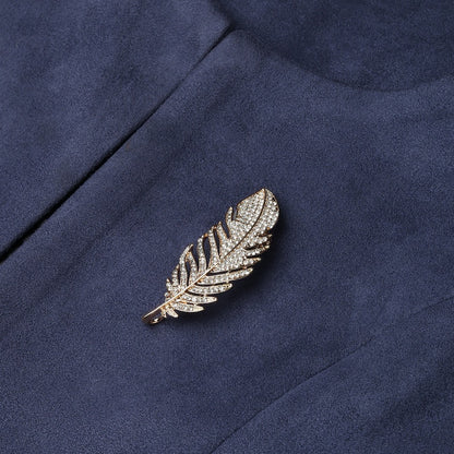 Studded Feather in Multi Polki