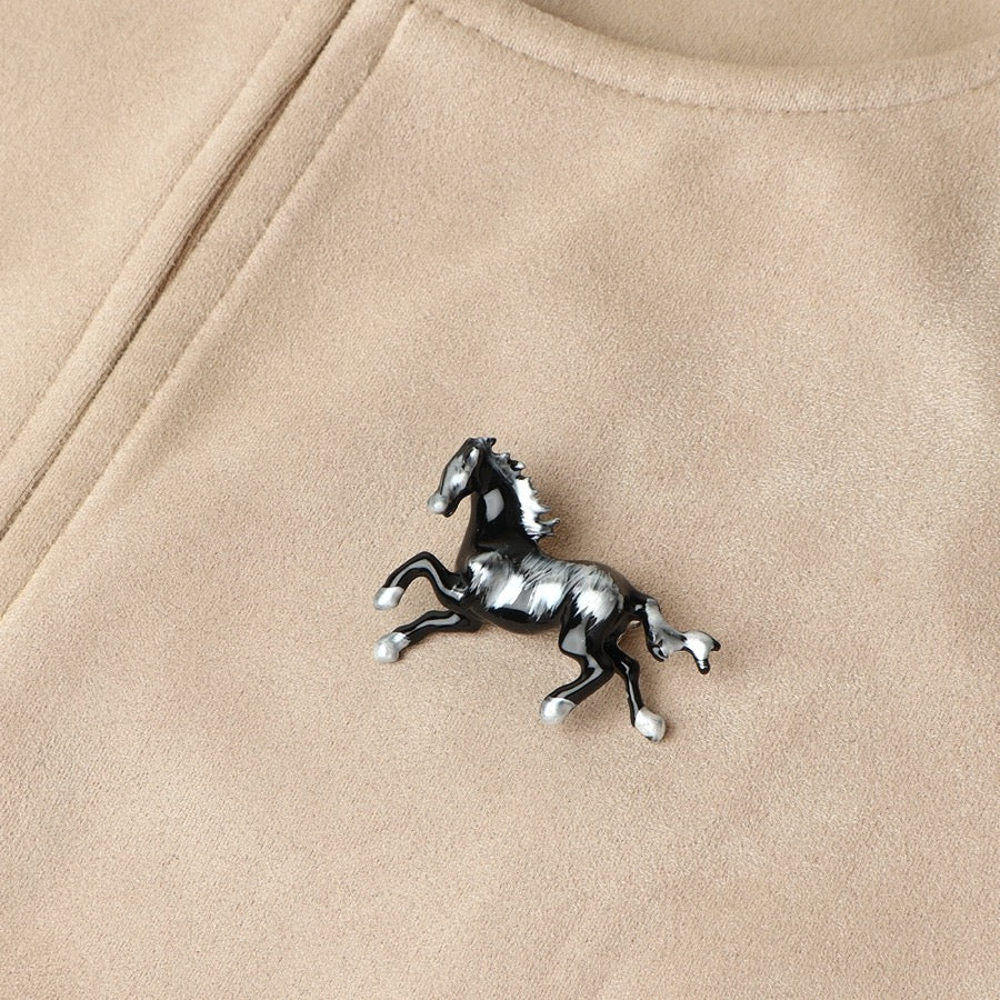 Black Galloping Horse