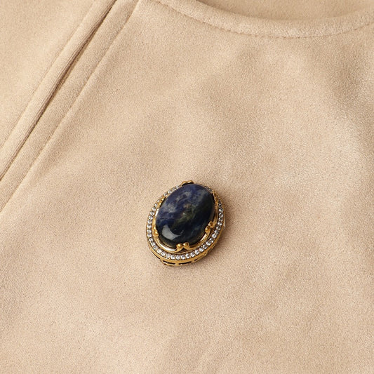 Blue Stud Brooch