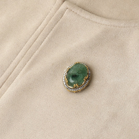 Green Stud Brooch