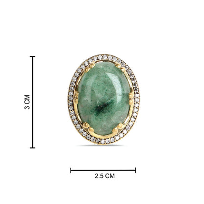 Green Stud Brooch