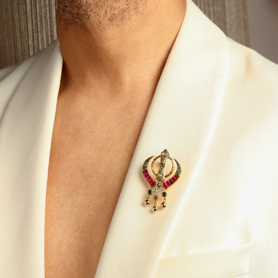Khanda Brooch