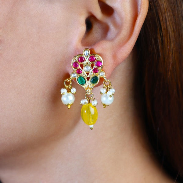 Piya Earrings in Yellow