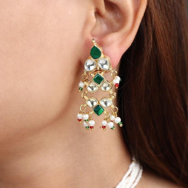 Padma Emerald Earrings