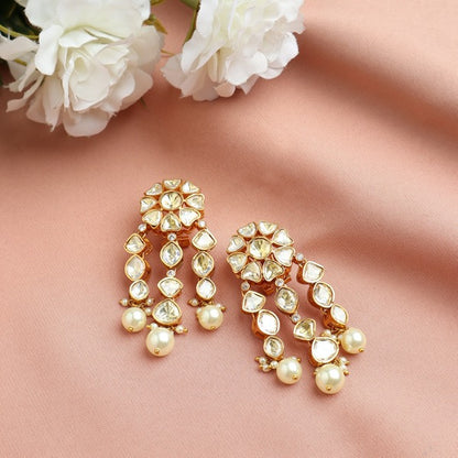 Ziya Polki Tassle Earrings