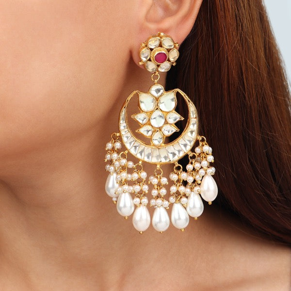 Ruhi Ahmedabadi Kundan Earrings