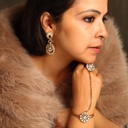 Shanaya Moissanite Polki Earrings