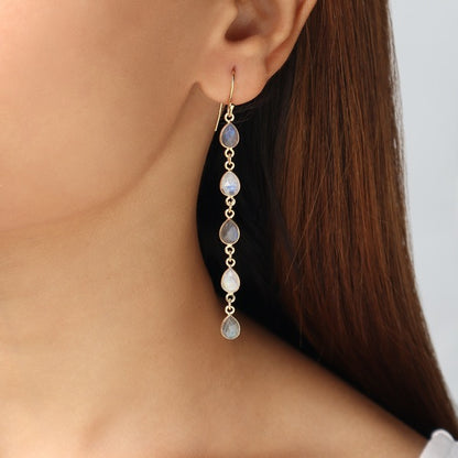 92.5 Silver Long  in MoonStone and Labro