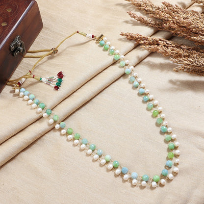 Green and Pearl Mala