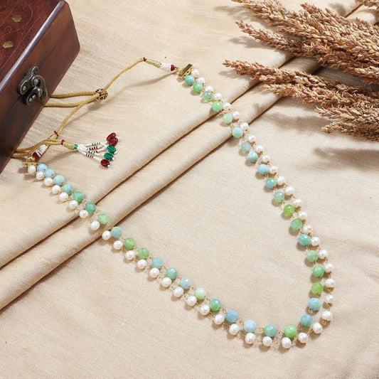 Green and Pearl Mala