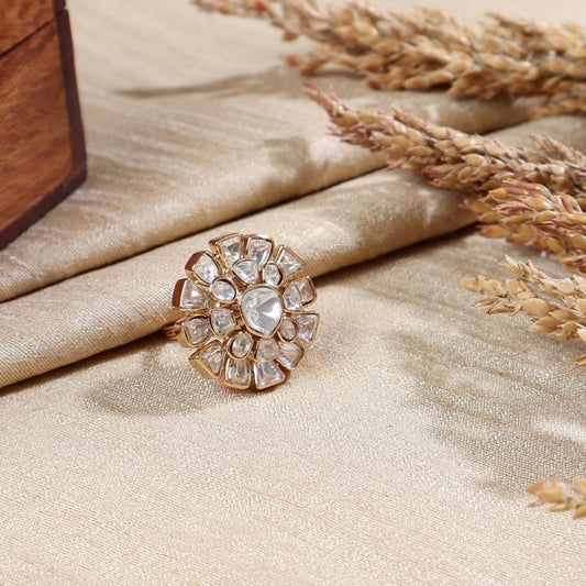 Polki Floral Ring
