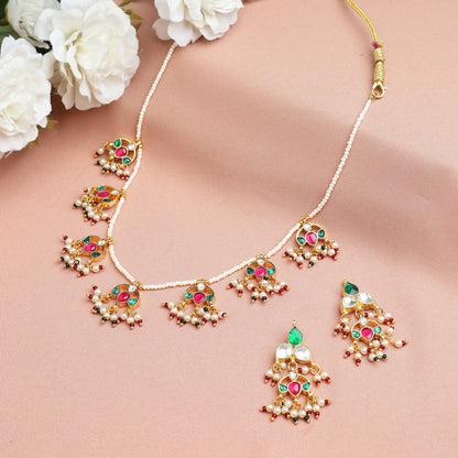 Tara Pachi Kundan Choker