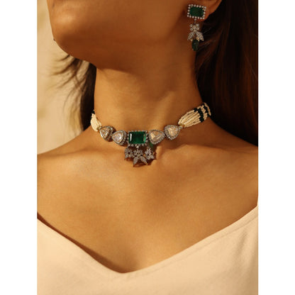 Myra Polki Emerald Choker