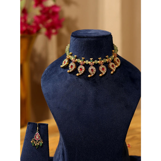 Kalindi Reversible Kundan Choker