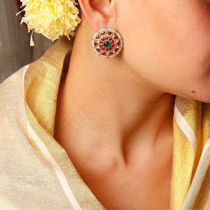 Charvi Kundan Stud Earrings