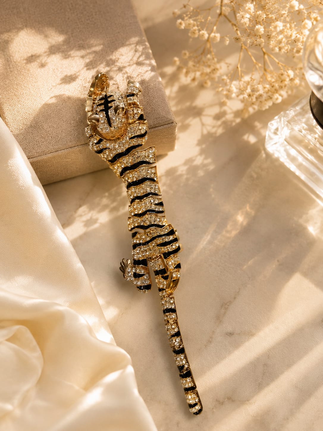 Imperial Tiger Shoulder Brooch