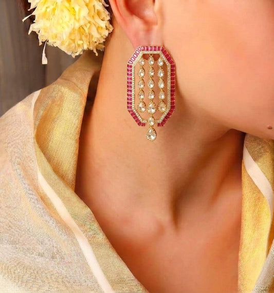 Kiara Moissanite Drop Earrings