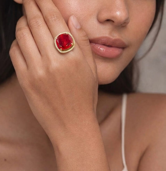 Rehana Polki  cocktail  Ring