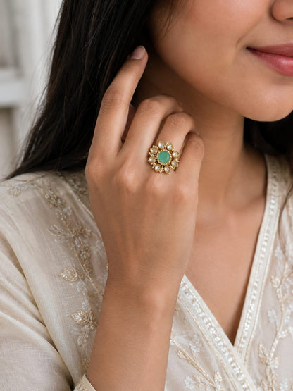 Ananya Mint Cocktail Ring