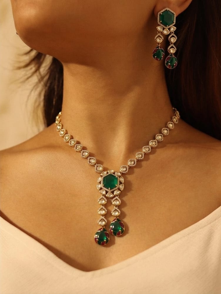 Kavya Pendant Neck Set
