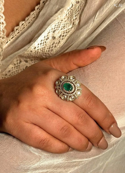 Dia Oversized Statement Ring