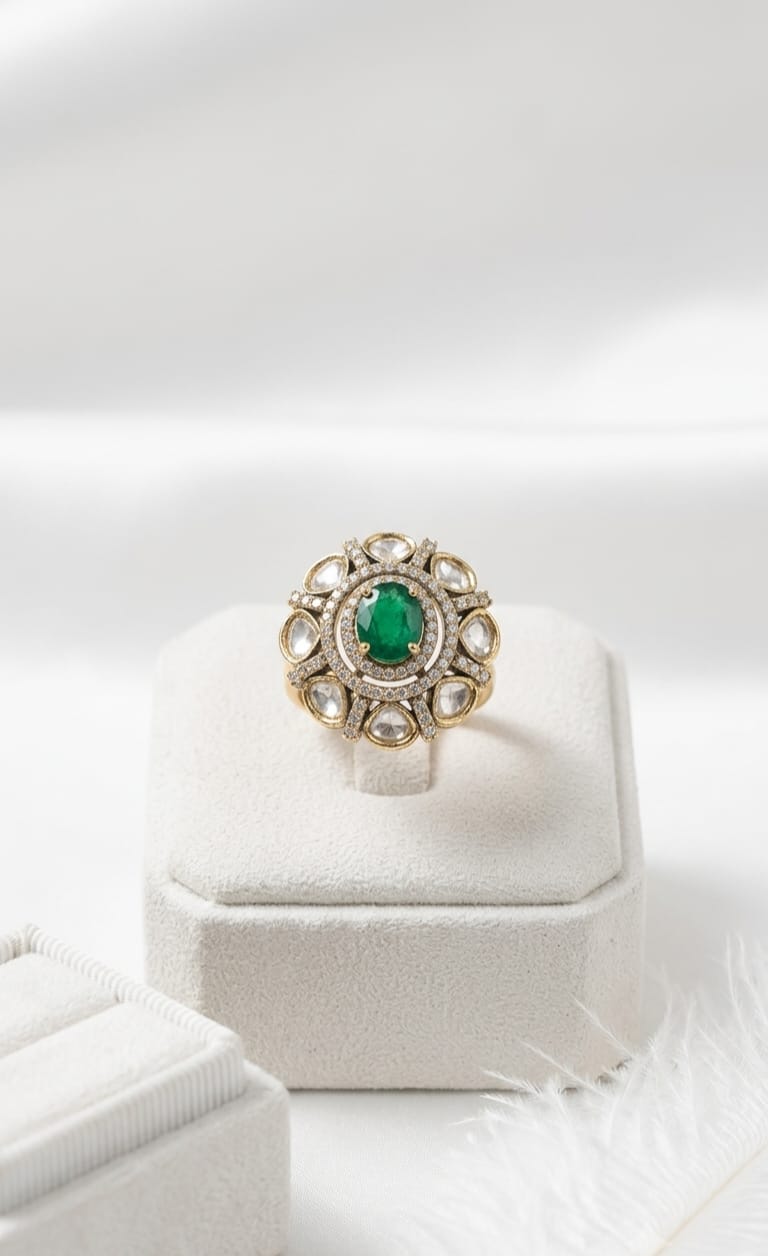 Dia Oversized Statement Ring