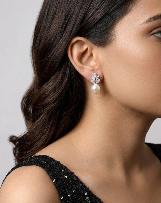 Kasturi Pearl Stud Earrings