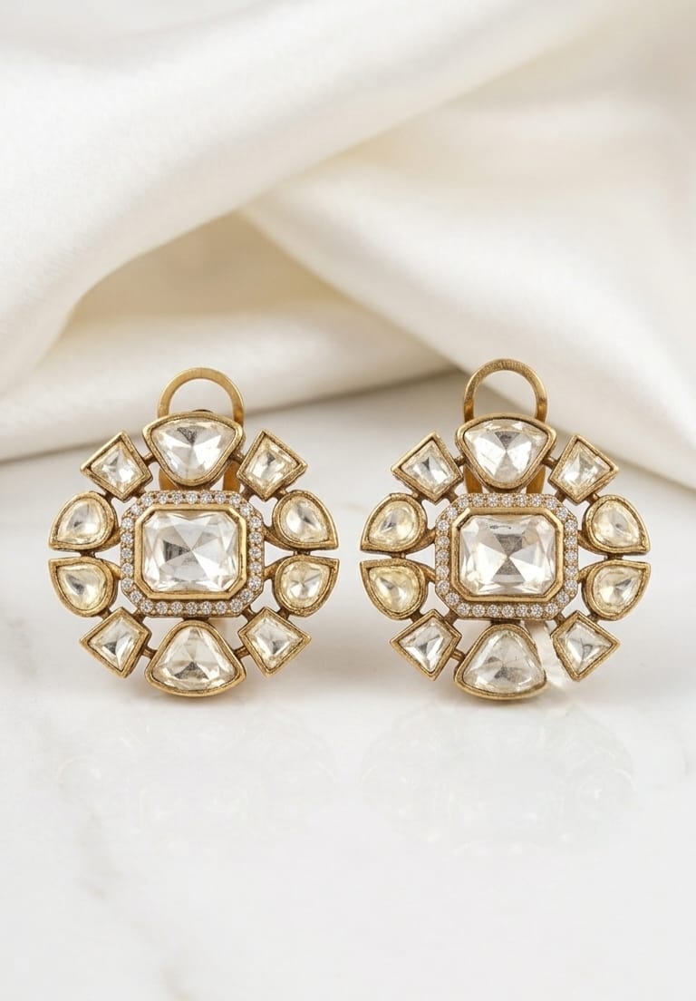 Suraj polki Stud Earrings