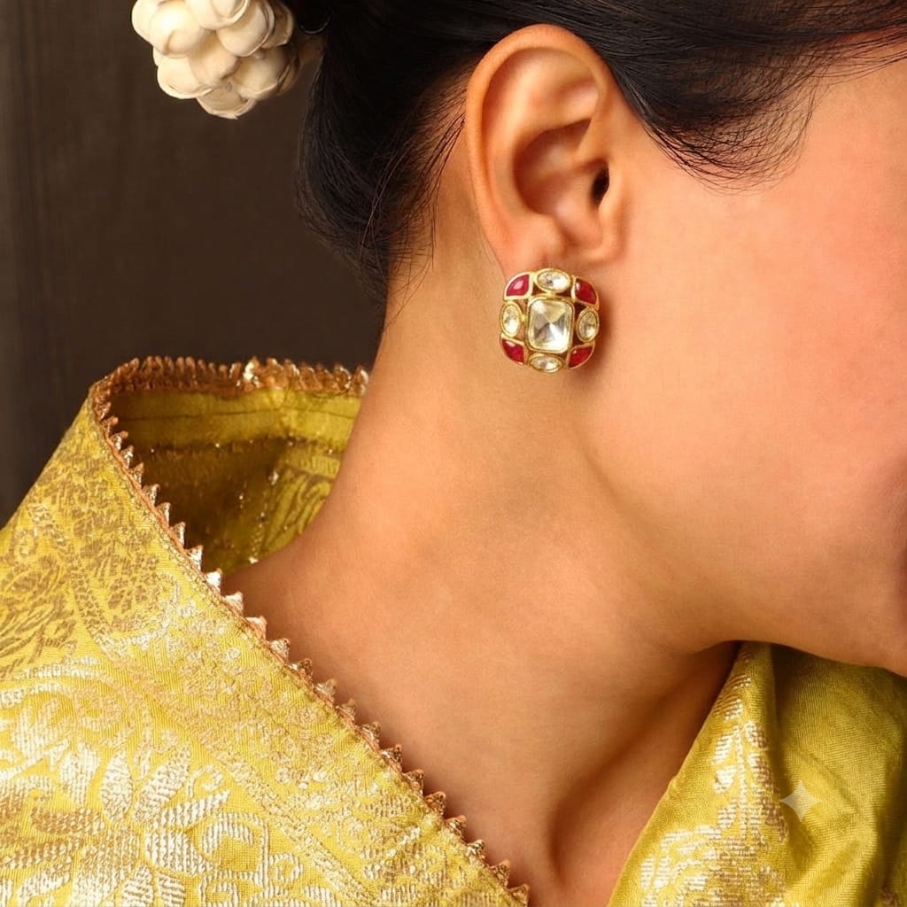 Square Stud Earrings