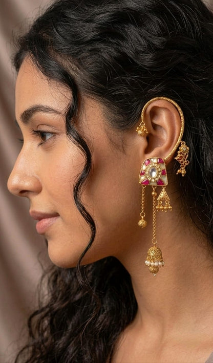 Tara Kaan Cuff Jhumka