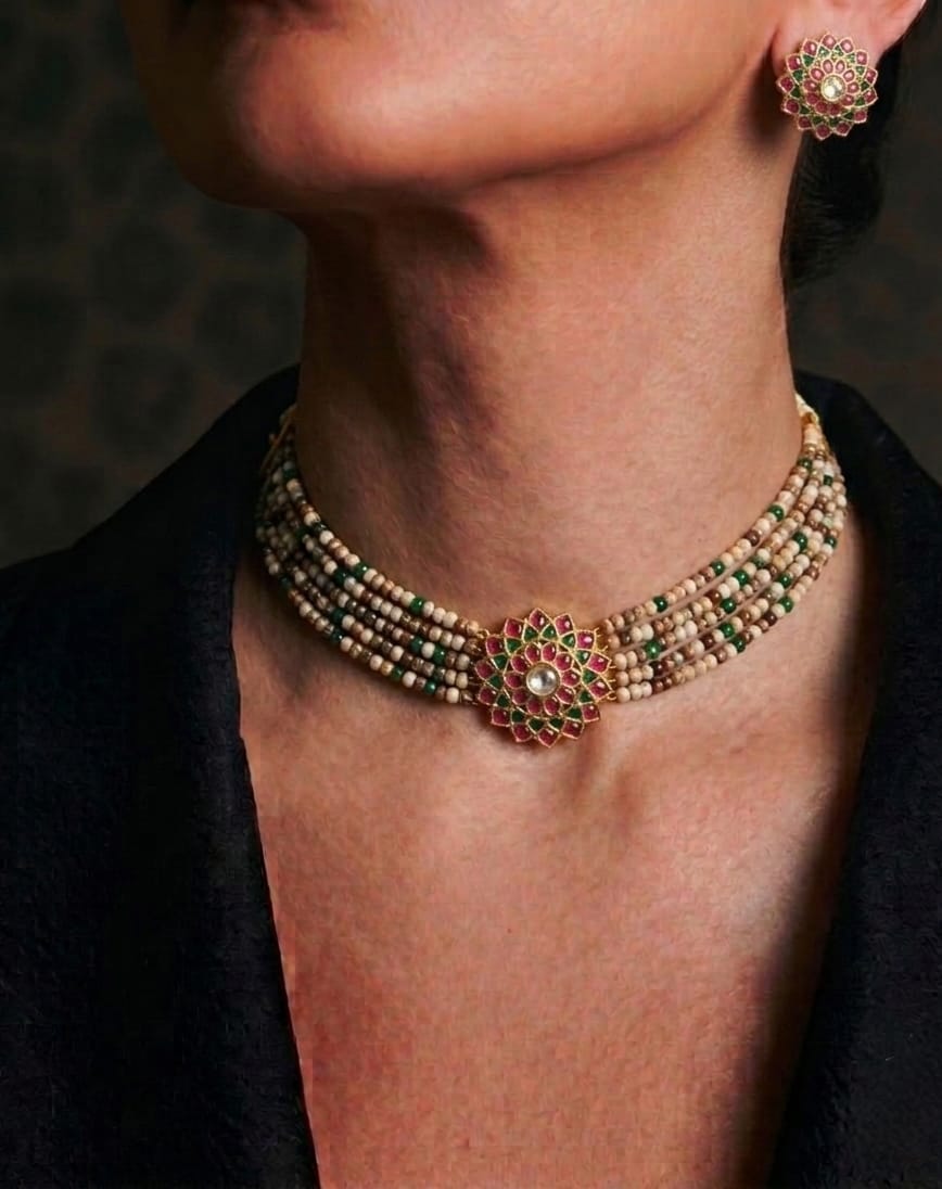 Beaded neck Set