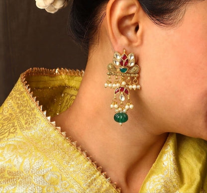 Padma Lotus Dangle Earrings