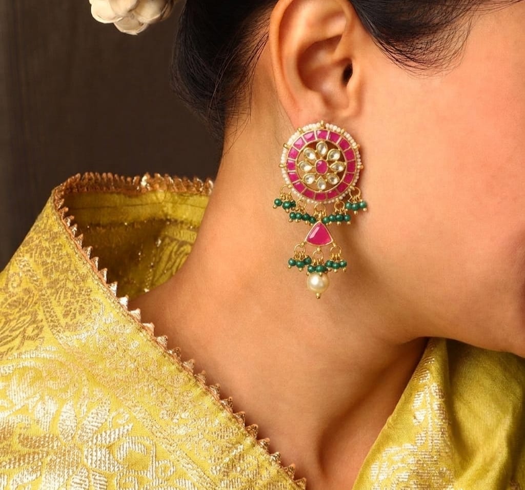 Pink Chandelier Earrings