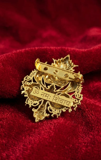 Trishul Gold tone Brooch